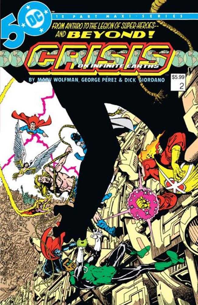 Crisis On Infinite Earths #2 (Of 12) Facsimile Edition Cover B George Perez Foil Variant | L.A. Mood Comics and Games