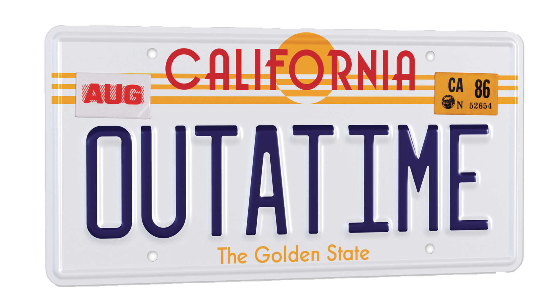 Bttf Outatime License Plate | L.A. Mood Comics and Games