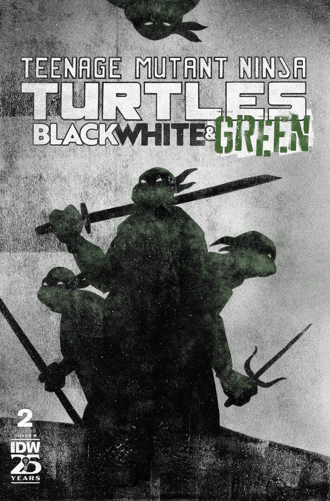 Teenage Mutant Ninja Turtles: Black, White, And Green #2 Variant B (Love) | L.A. Mood Comics and Games