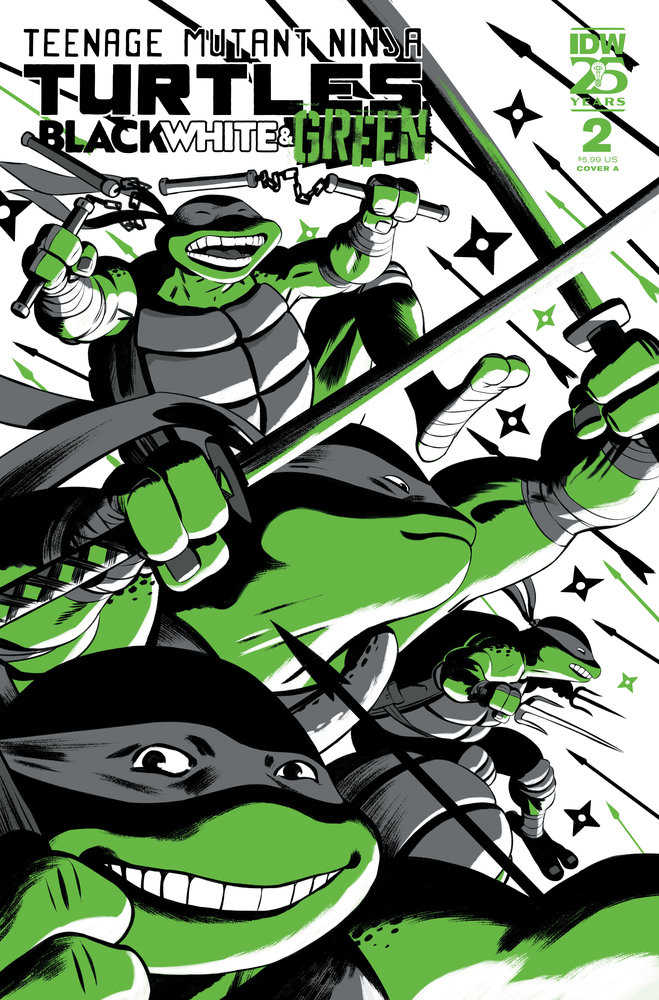 Teenage Mutant Ninja Turtles: Black, White, And Green #2 Cover A (RodríGuez) | L.A. Mood Comics and Games