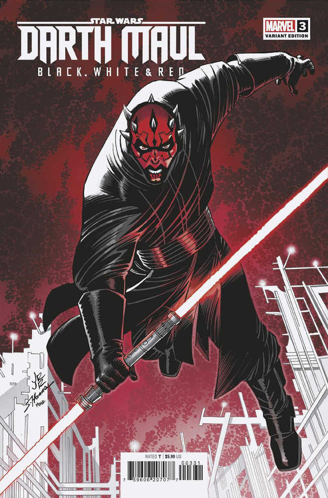 Star Wars: Darth Maul - Black, White & Red #3 John Romita Jr. Variant | L.A. Mood Comics and Games