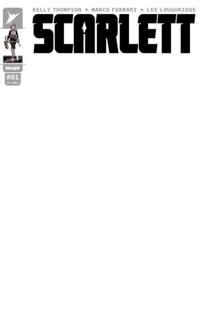Scarlett #1 (Of 5) Cover H  Blank Sketch Variant | L.A. Mood Comics and Games