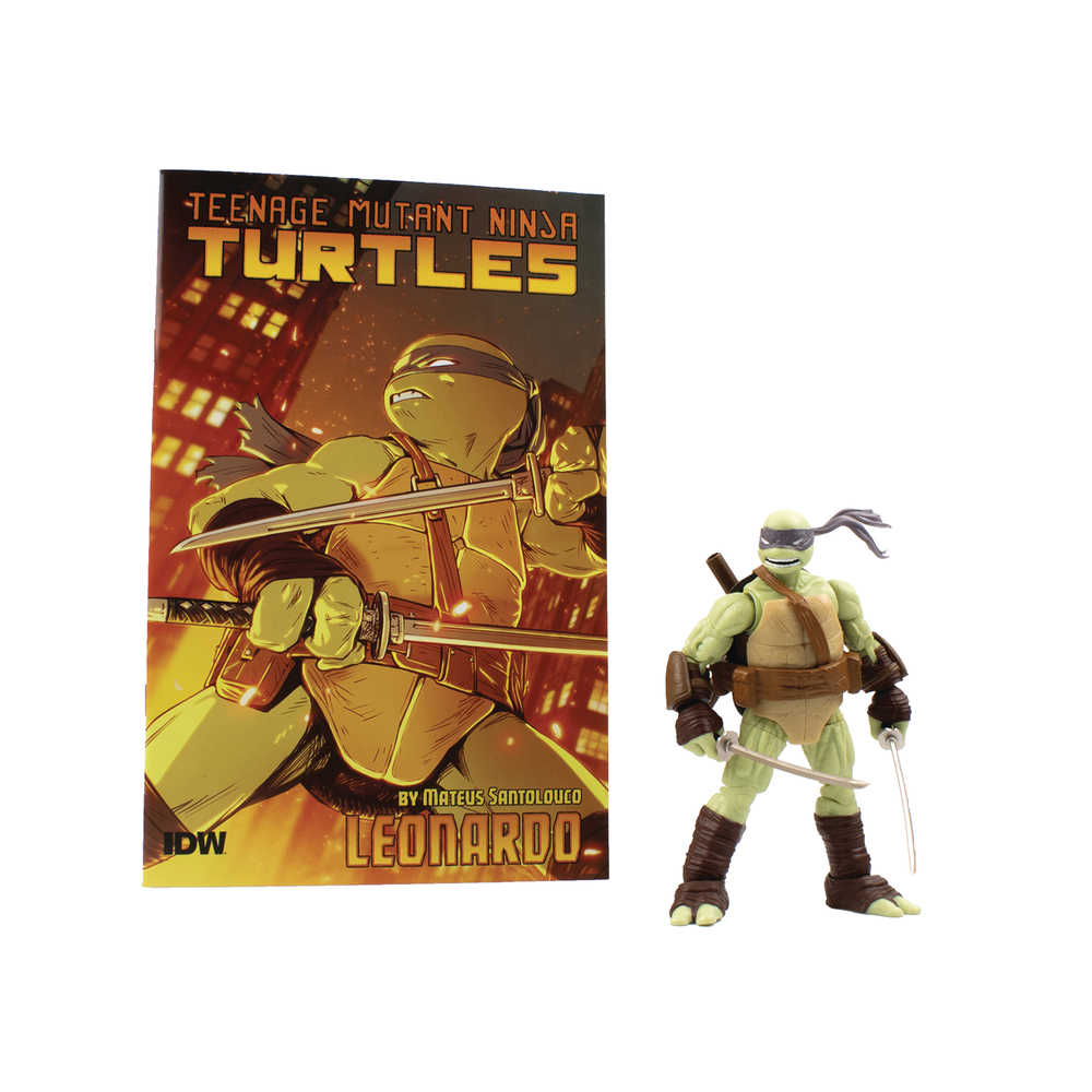 Teenage Mutant Ninja Turtles Leonardo V2 Idw Comic Book & Bst Axn 5in Action Figure | L.A. Mood Comics and Games