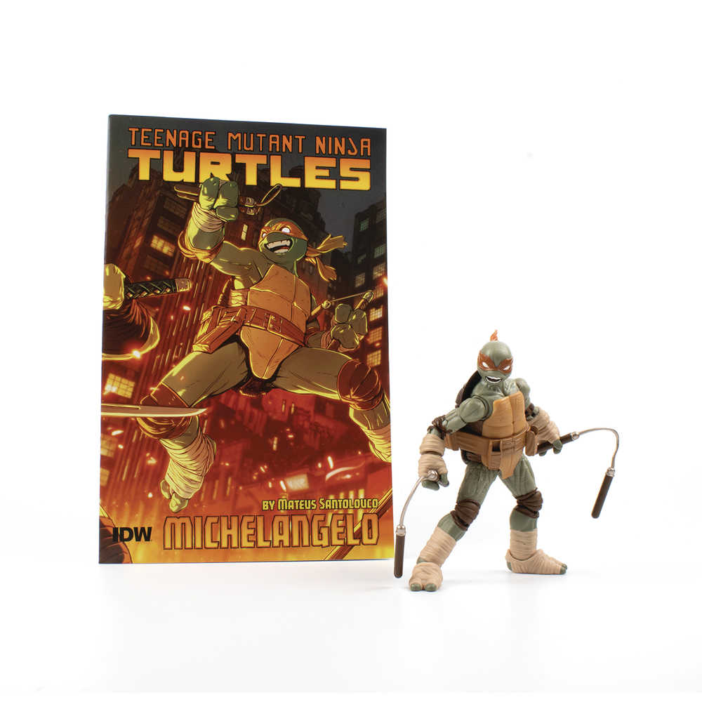 Teenage Mutant Ninja Turtles Michelangelo V2 Idw Comic Book & Bst Axn 5in Action Figure  ( | L.A. Mood Comics and Games