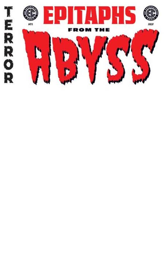 EC Epitaphs From The Abyss #1 (Of 5) Cover E Blank Variant | L.A. Mood Comics and Games