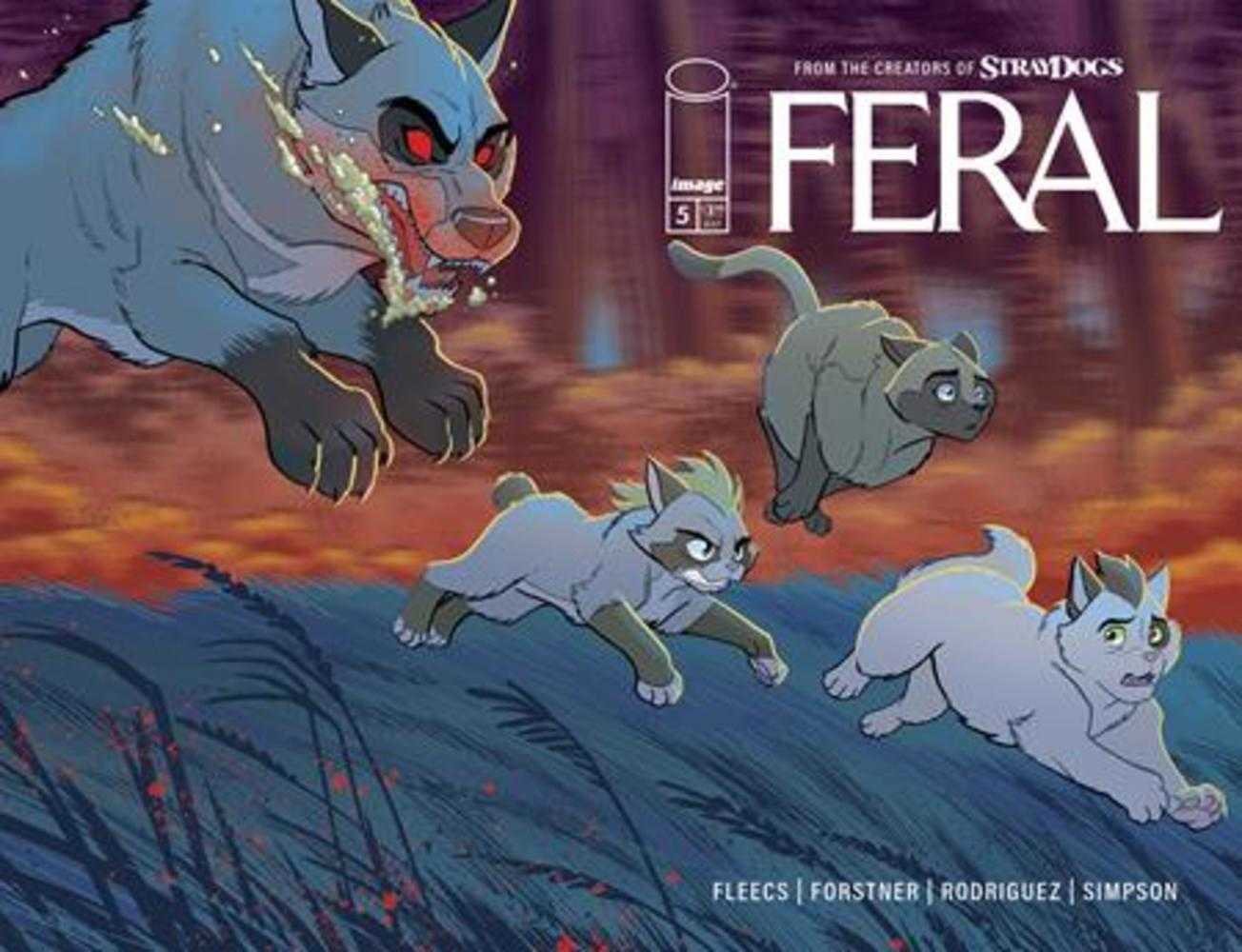 Feral #5 Cover A Tony Fleecs & Trish Forstner Wraparound | L.A. Mood Comics and Games