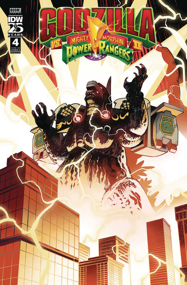 Godzilla vs MMPR II #4 Cover A Rivas | L.A. Mood Comics and Games