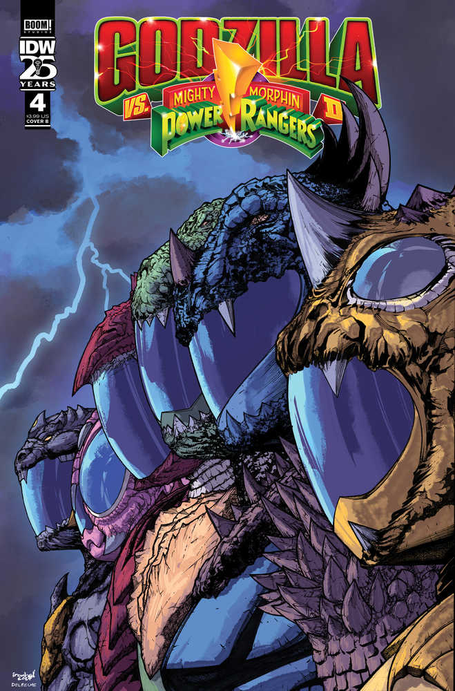 Godzilla vs MMPR II #4 Cover B Sanchez | L.A. Mood Comics and Games