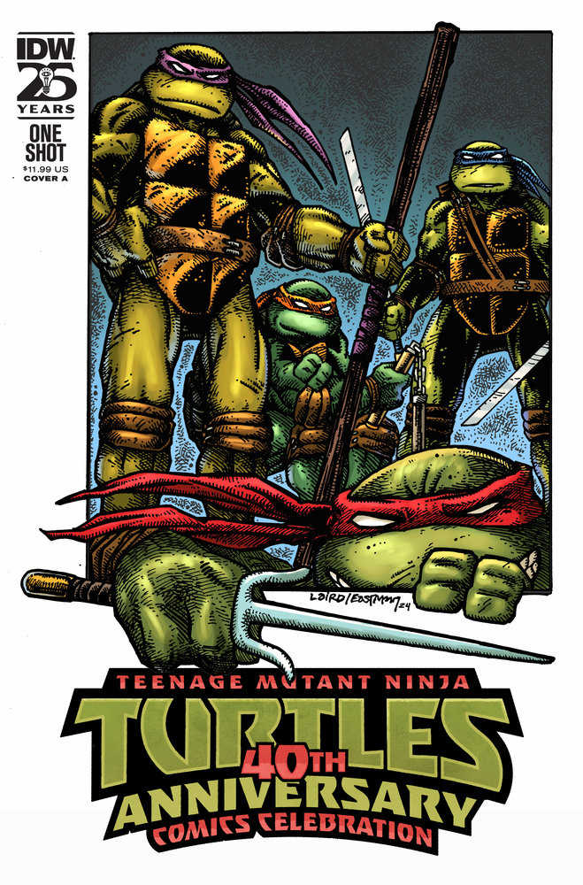 Teenage Mutant Ninja Turtles: 40th Anniversary Comics Celebration Cover A (Laird & Eastman) | L.A. Mood Comics and Games