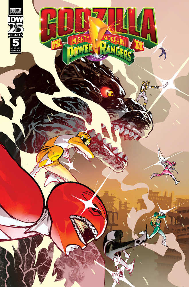 Godzilla vs MMPR II #5 Cover A Rivas | L.A. Mood Comics and Games