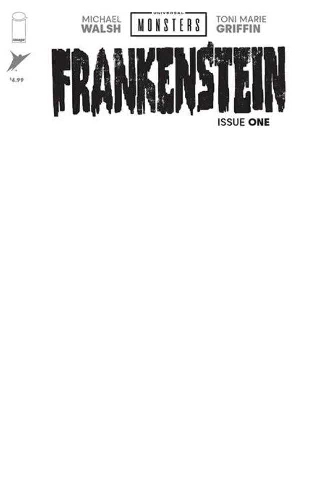 Universal Monsters Frankenstein #1 (Of 4) Cover H Blank Sketch Variant | L.A. Mood Comics and Games