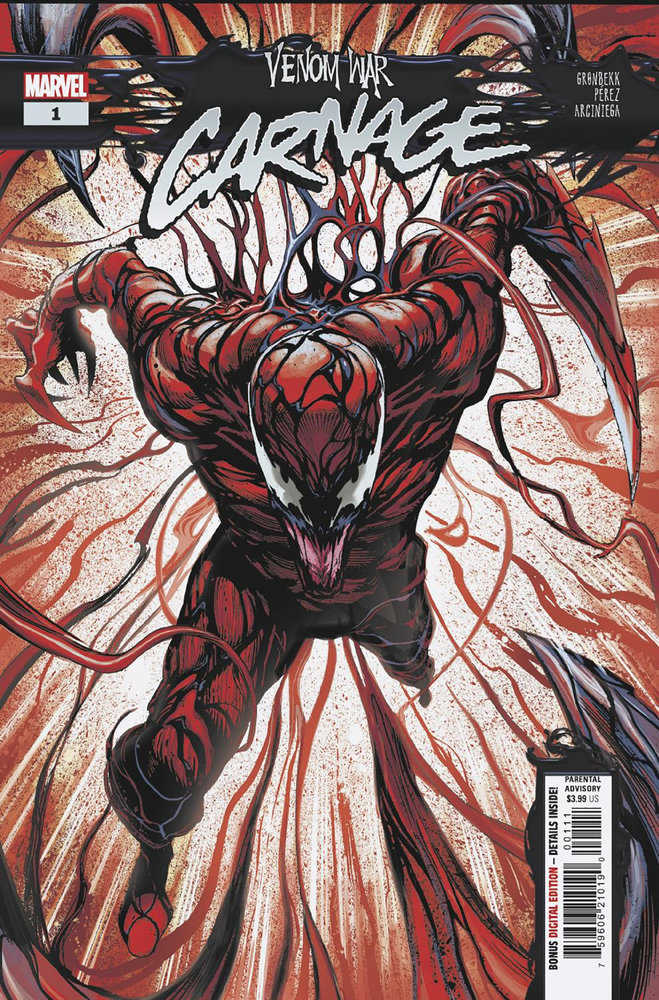 Venom War: Carnage #1 [Vw] | L.A. Mood Comics and Games