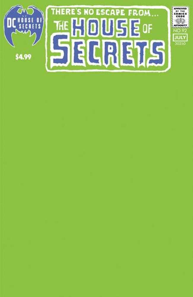 House Of Secrets #92 Facsimile Edition (2024) Cover C Blank Variant | L.A. Mood Comics and Games