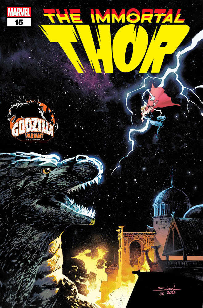 Immortal Thor #15 Jonas Scharf Godzilla Variant | L.A. Mood Comics and Games