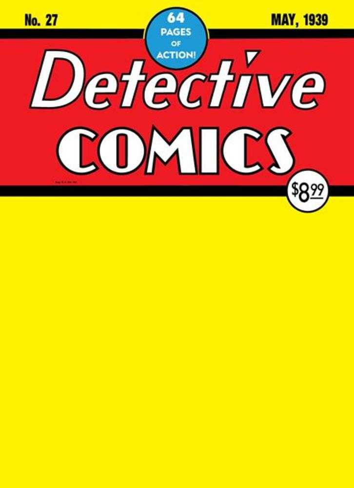 Batman Day 2024 - Detective Comics #27 Facsimile Edition Cover B Blank Variant | L.A. Mood Comics and Games