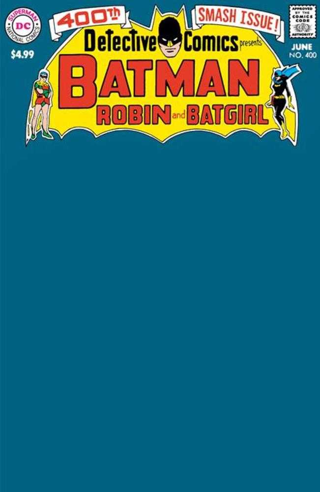 Detective Comics #400 Facsimile Edition Cover C Blank Variant | L.A. Mood Comics and Games