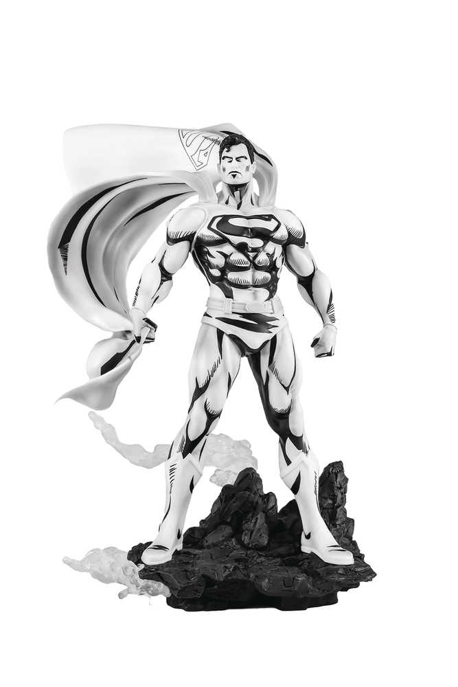 Sdcc 2024 DC Heroes Superman Black & White Previews Exclusive PVC 1/8 Statue | L.A. Mood Comics and Games