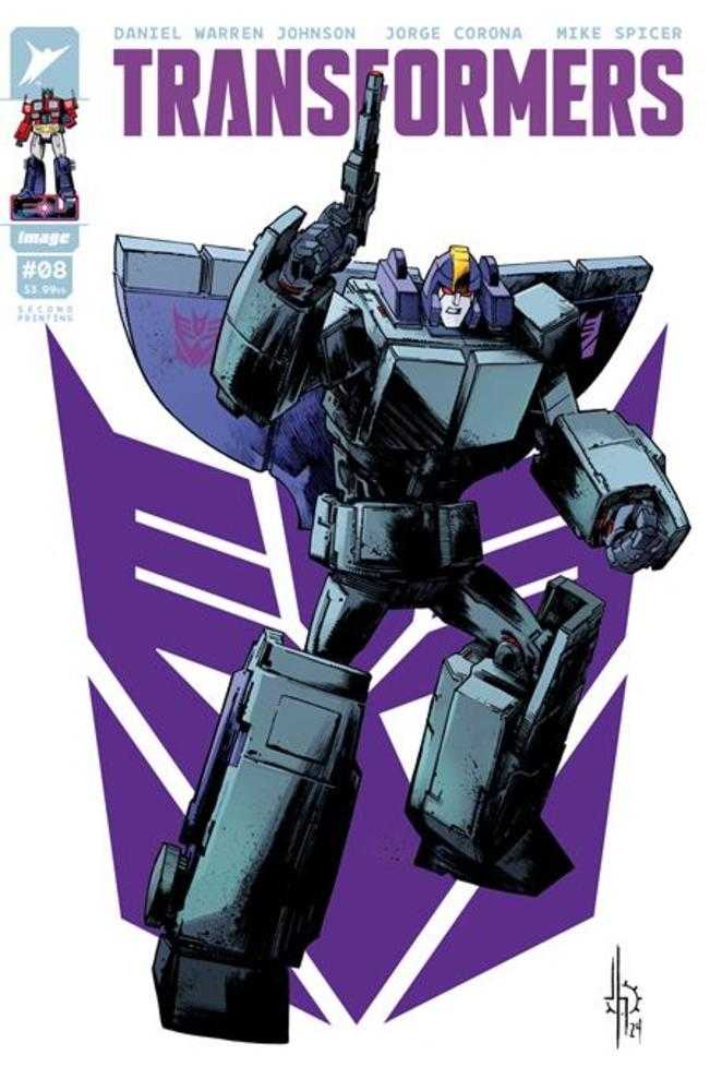 Transformers #8 2nd Print Cover A Jason Howard Decepticon | L.A. Mood Comics and Games