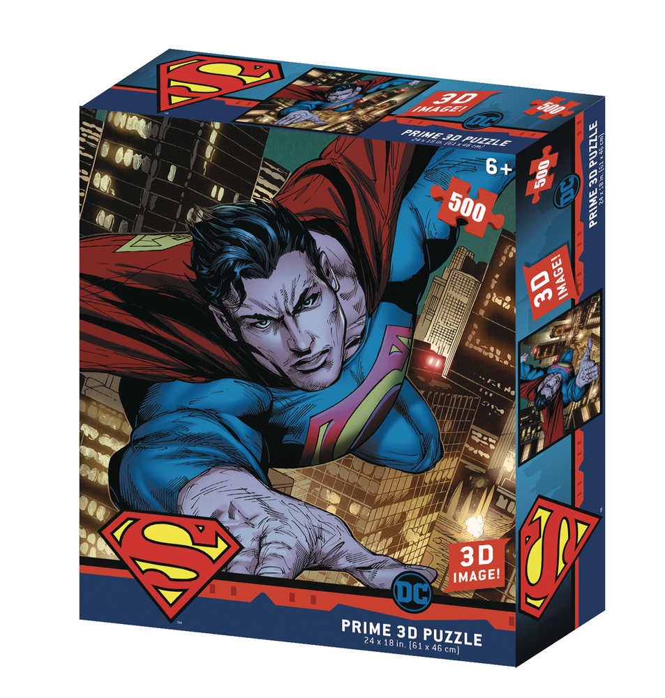 Superman DC Comics 500 Pc 3D Jigsaw Puzzle | L.A. Mood Comics and Games