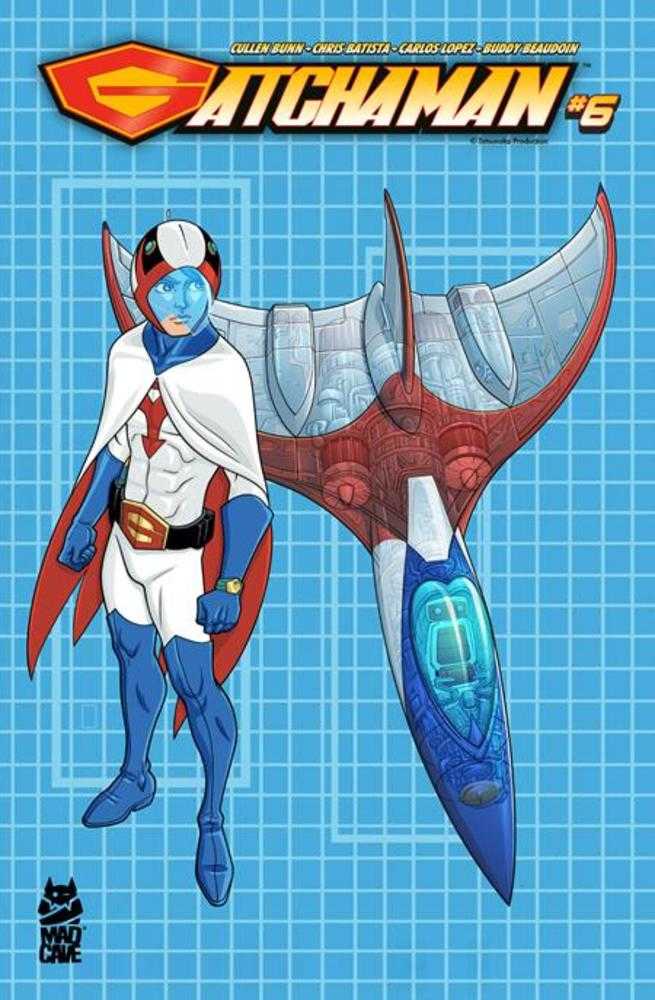 Gatchaman #6 Cover B Chris Batista Blueprint Ken And G-1 Variant | L.A. Mood Comics and Games