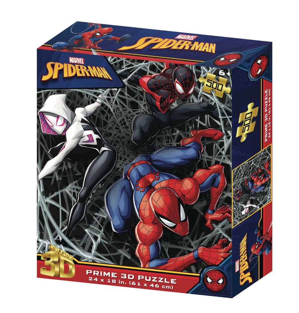 Marvel Spider-Man 500pc 3D Jigsaw Puzzle Miles & Spider-Gwen | L.A. Mood Comics and Games