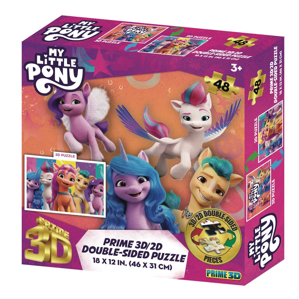 My Little Pony 48pc Double-Sided 3D/2d Puzzle | L.A. Mood Comics and Games