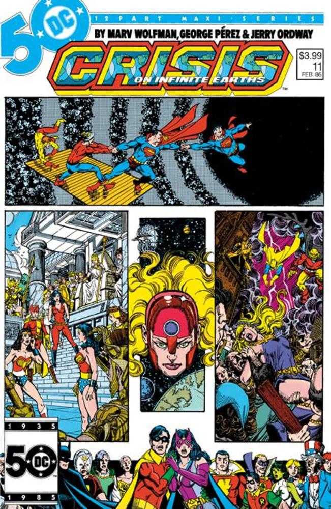 Crisis On Infinite Earths #11 Facsimile Edition Cover A George Perez | L.A. Mood Comics and Games