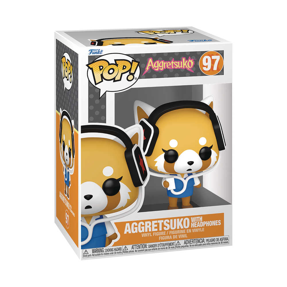 Pop Sanrio Aggretsuko W Headphones Figure | L.A. Mood Comics and Games