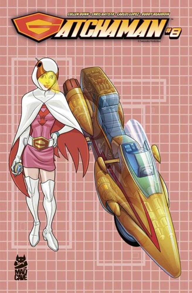 Gatchaman #8 Cover B Chris Batista Blueprint Jun And G-3 Variant | L.A. Mood Comics and Games