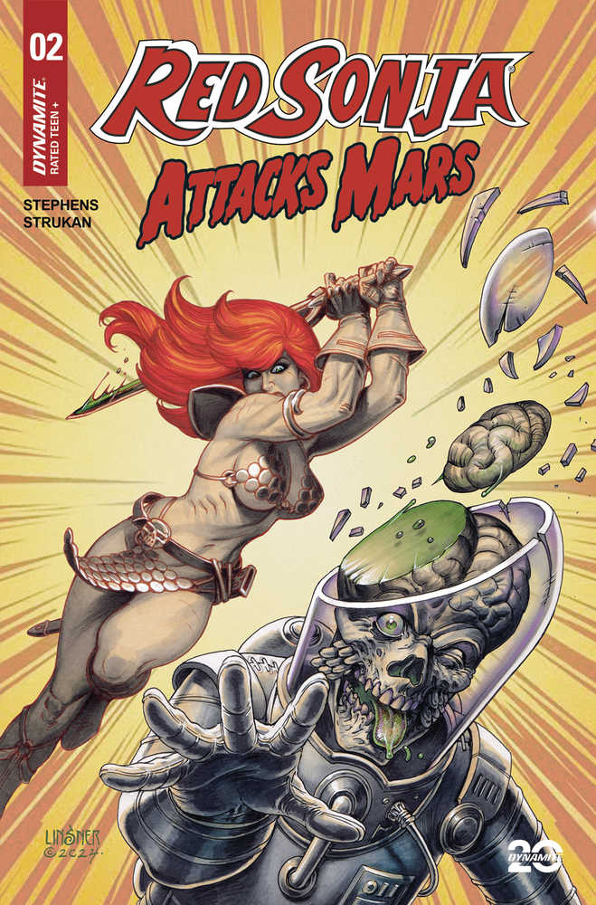 Red Sonja Attacks Mars #2 Cover A Linsner | L.A. Mood Comics and Games