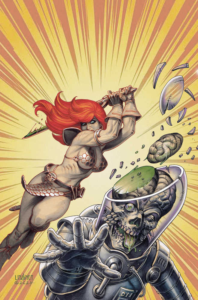 Red Sonja Attacks Mars #2 Cover D Linsner Limited Virgin | L.A. Mood Comics and Games