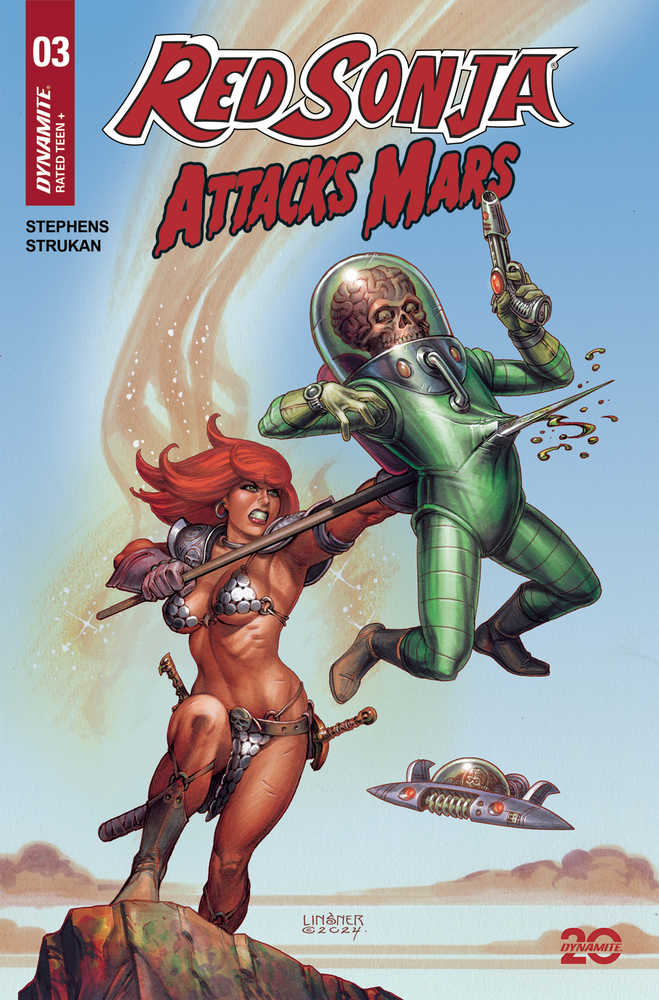 Red Sonja Attacks Mars #3 Cover A Linsner | L.A. Mood Comics and Games