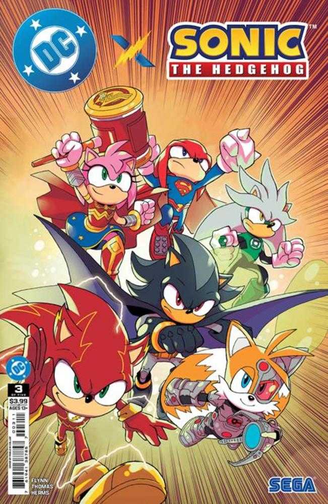 DC X Sonic The Hedgehog #3 (Of 5) Cover A Pablo M Collar | L.A. Mood Comics and Games
