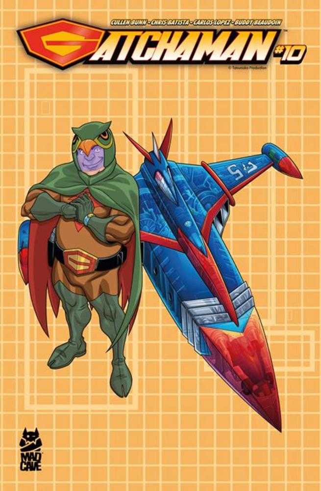 Gatchaman #10 Cover B Chris Batista Blueprint Ryu And G-5 Variant | L.A. Mood Comics and Games