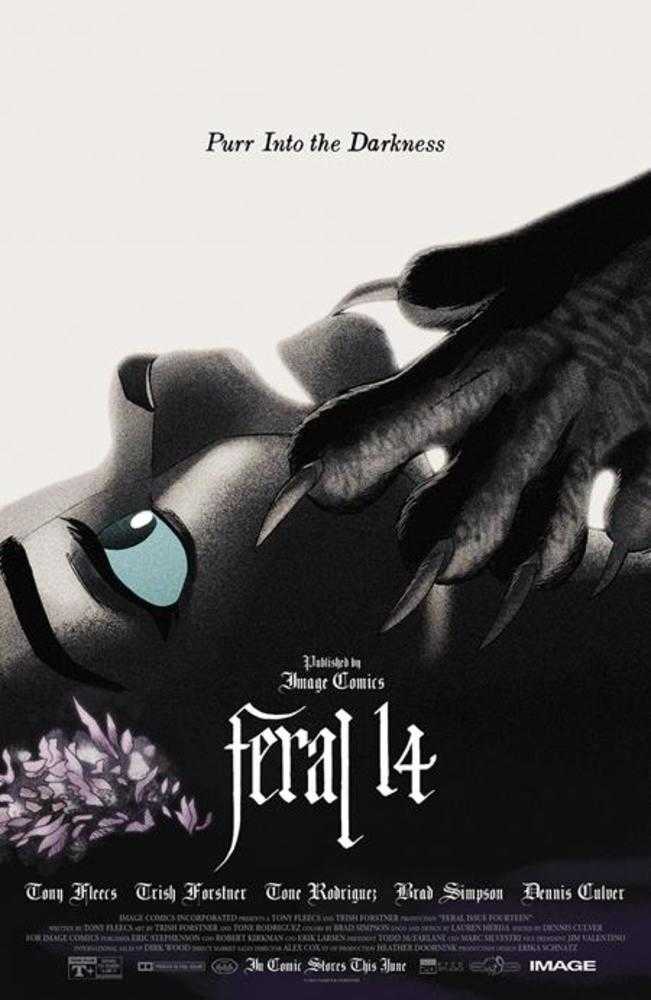 Feral #14 Cover B Trish Forstner & Tony Fleecs Movie Poster Homage Variant | L.A. Mood Comics and Games
