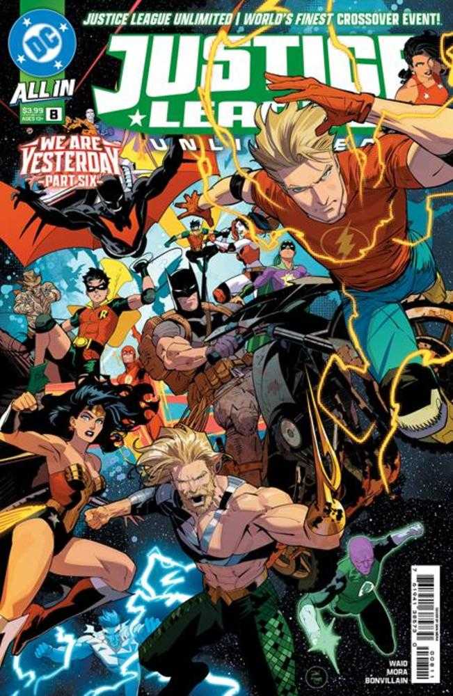 Justice League Unlimited #8 Cover A Dan Mora Connecting (We Are Yesterday) | L.A. Mood Comics and Games