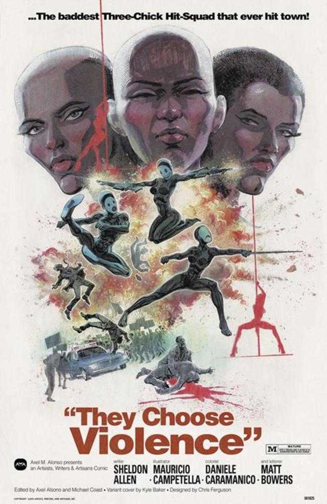 They Choose Violence #1 (Of 5) Cover B Kyle Baker Variant (Mature) | L.A. Mood Comics and Games