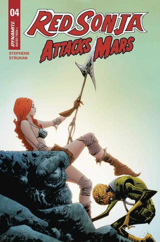 Red Sonja Attacks Mars #4 (Of 4) Cover B Jae Lee Polybagged Trading Card Variant | L.A. Mood Comics and Games