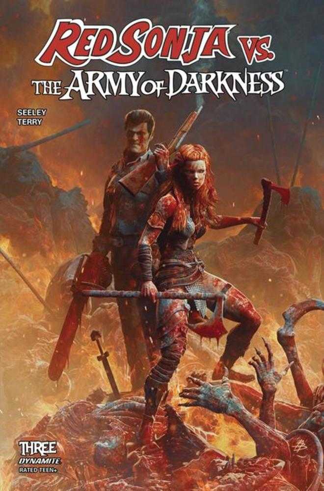 Red Sonja vs The Army Of Darkness #3 Cover A Bjorn Barends | L.A. Mood Comics and Games