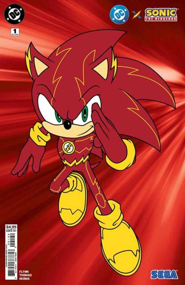 DC X Sonic The Hedgehog #1 (Of 5) 2nd Print Cover B Flash Card Stock Variant | L.A. Mood Comics and Games