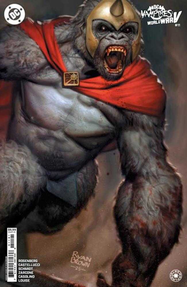 DC vs Vampires World War V #11 (Of 12) Cover B Ryan Brown Card Stock Variant | L.A. Mood Comics and Games