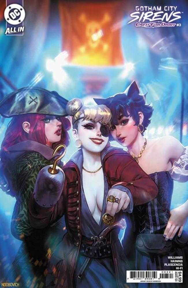 Gotham City Sirens Unfit For Orbit #3 (Of 5) Cover B Noobovich Card Stock Variant | L.A. Mood Comics and Games