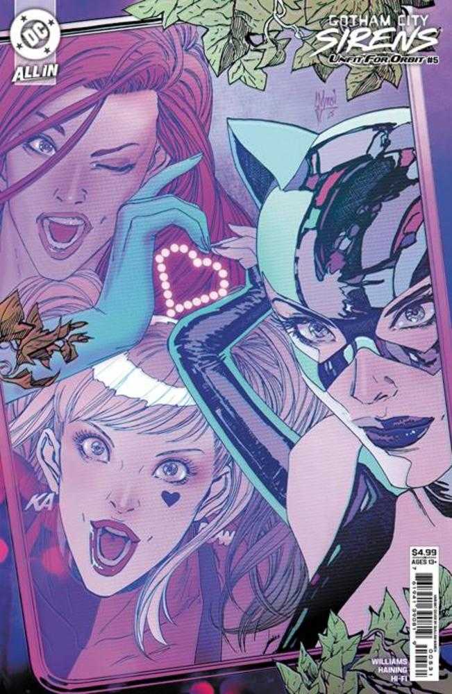 Gotham City Sirens Unfit For Orbit #5 (Of 5) Cover C Guillem March Connecting Card Stock Variant | L.A. Mood Comics and Games