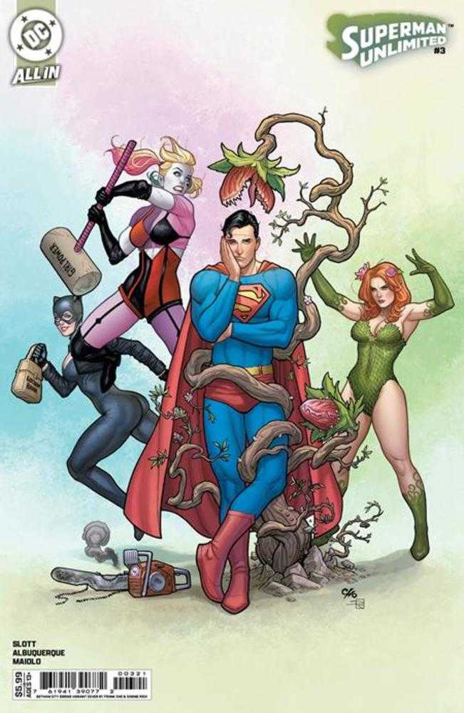 Superman Unlimited #3 Cover E Frank Cho Gotham City Sirens Card Stock Variant | L.A. Mood Comics and Games