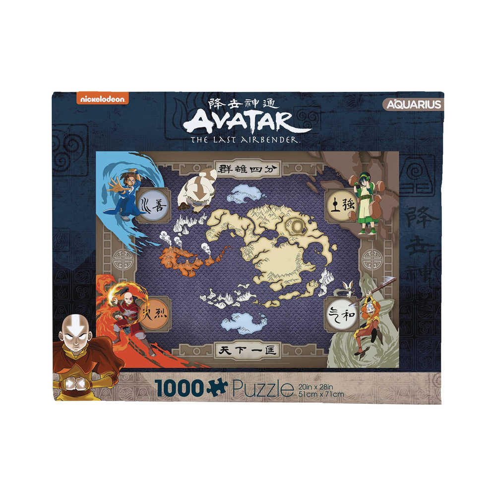 Avatar The Last Airbender Map 1000 Piece Jigsaw Puzzle | L.A. Mood Comics and Games