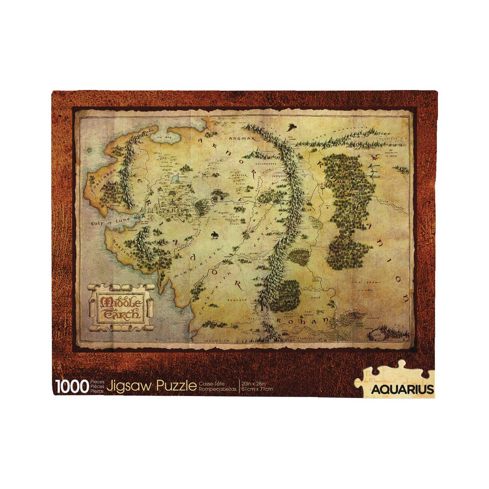 The Hobbit Map 1000 Piece Jigsaw Puzzle | L.A. Mood Comics and Games