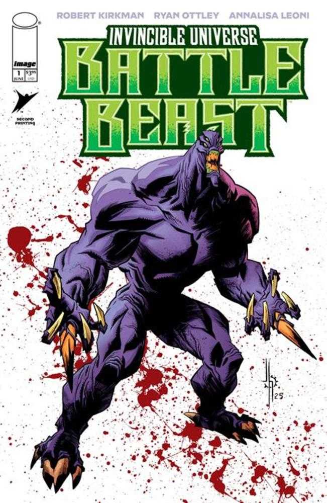 Invincible Universe Battle Beast #1 2nd Print Cover B Jason Howard Variant | L.A. Mood Comics and Games