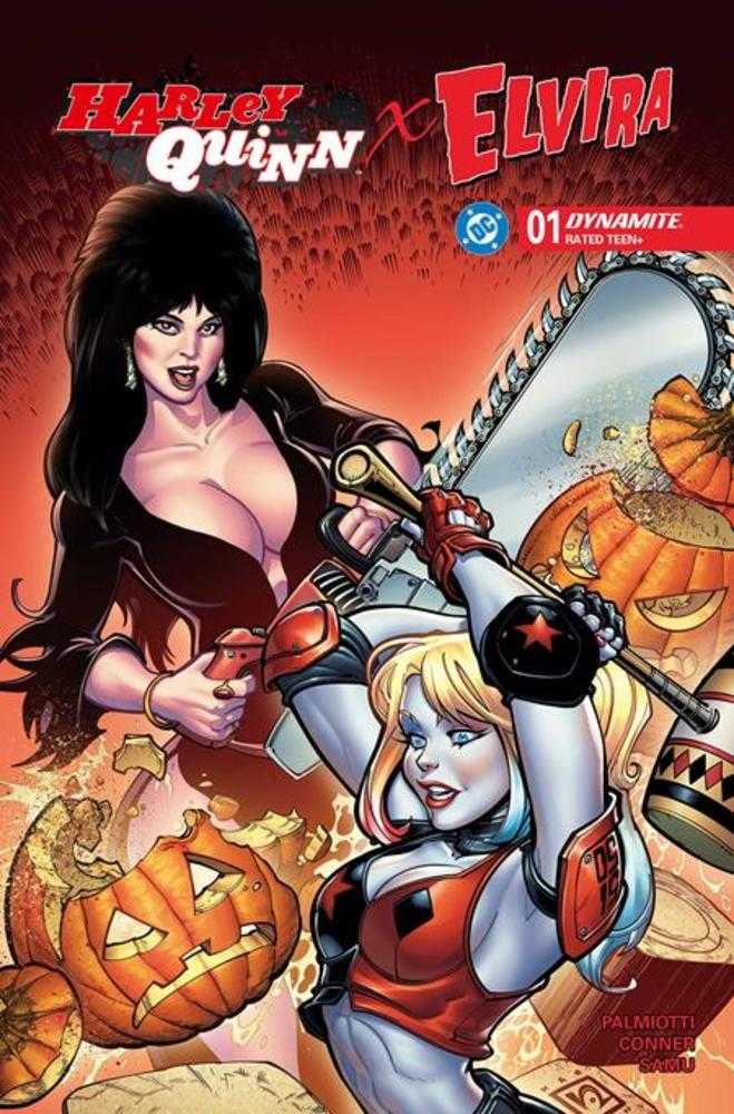 Harley Quinn X Elvira #1 Cover B Chad Hardin Variant | L.A. Mood Comics and Games