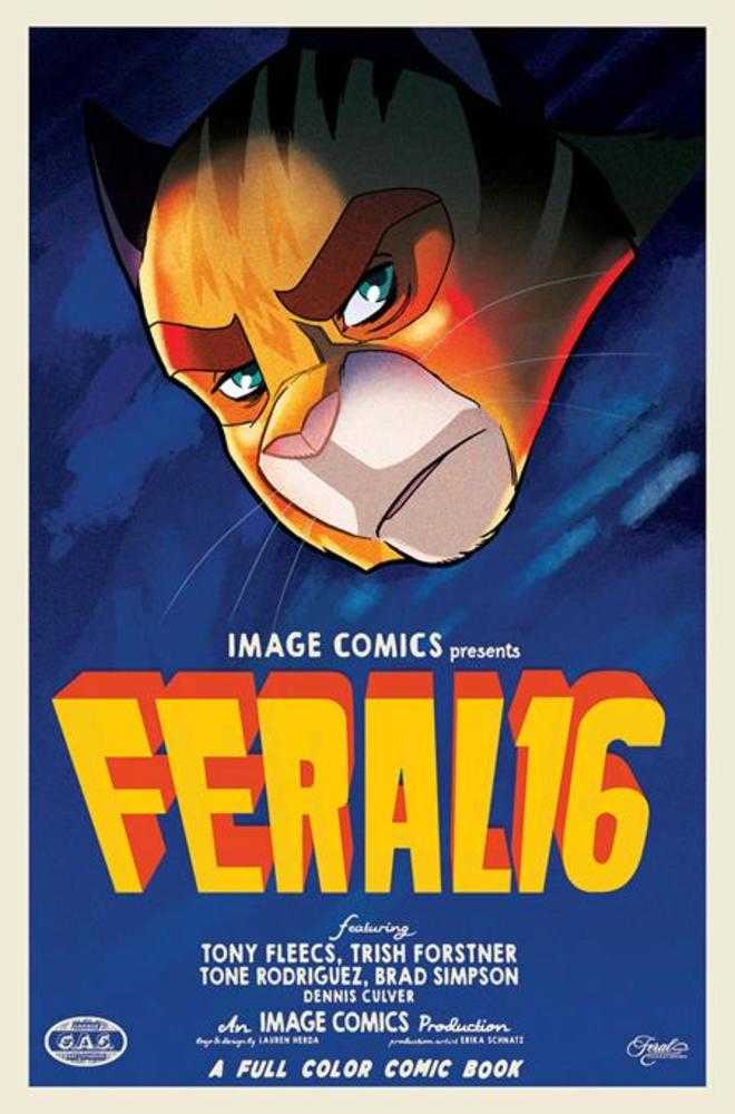 Feral #16 Cover B Trish Forstner & Tony Fleecs Movie Poster Homage Variant | L.A. Mood Comics and Games