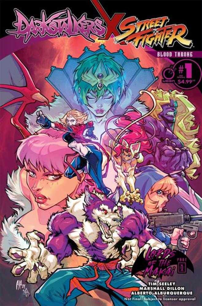 Darkstalkers X Street Fighter Blood Throne #1 (One Shot) 2 Nd Printing | L.A. Mood Comics and Games